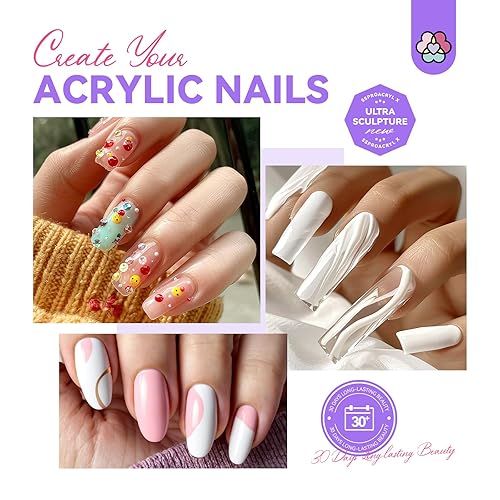 Miniatura 5 de SAVILAND Líquido acrílico monómero para uñas 4 oz de monómero acrílico para extensión de uñas con cepillo de uñas de 12# y plato Dappen para