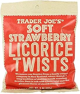 Soft Licorice Twists 8oz (Strawberry Licorice, 5 Pack)