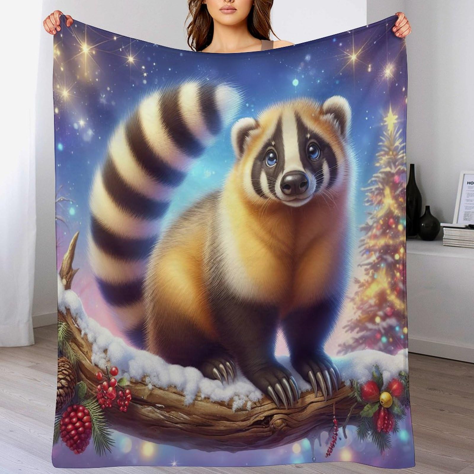 Manta gruesa para sofá en tejido de franela premium 150x200cm