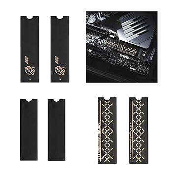 Amazon.co.jp: Vdaxvme 2個 M.2 SSD ヒートシンク 銅