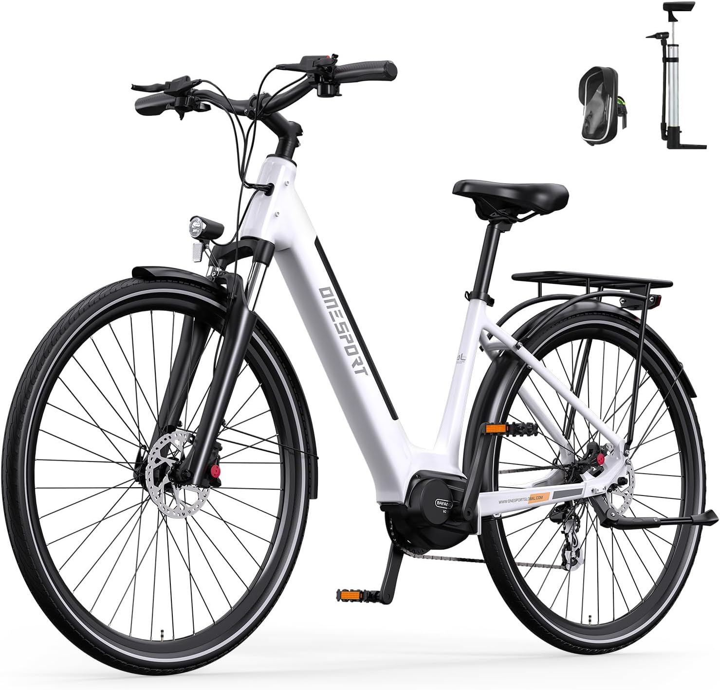 ONESPORT OT07 Electric Bicycle in white