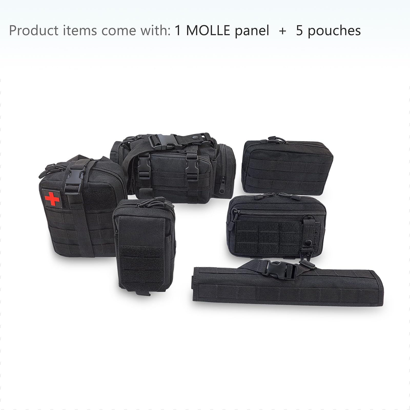 FUJIAN Molle Auto Taktische Autositz Organizer, Auto Molle System Tactical Car Seat Organizer for Truck, SUV, Sedan