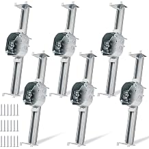 Tandefio 6 Pcs Adjustable Ceiling Fan Bracket Ceiling Mounting Bracket Electrical Box for Fans and Light Fixtures, 14.7 Inches in Length