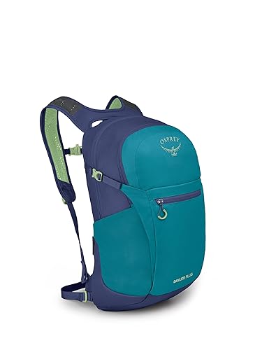 Osprey Daylite Plus Commuter Backpack - Lightweight, Everyday Pack with Laptop Sleeve and Water Bottle Pockets - Ideal for Work, School, and Travel with Versatile Storage, Blue Spikemoss/Alkaline - Blue Spikemoss/Alkaline