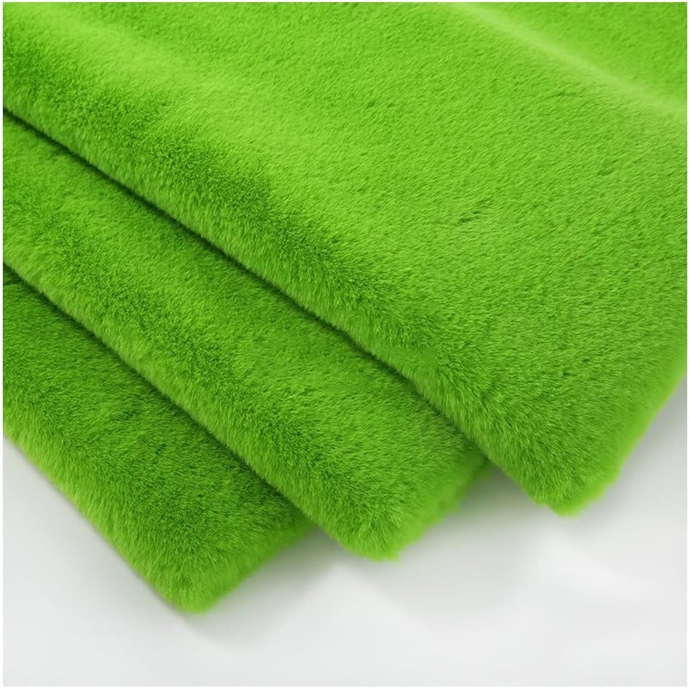 Tissu en velours vert de 1,6m de large au mètre pour vêtements et couture de nœuds
