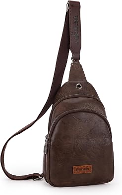 Wrangler Western Crossbody Sling Bags for Women Fanny Pack Chest Bag Backpack for Travel, Daily Use, and Gifts