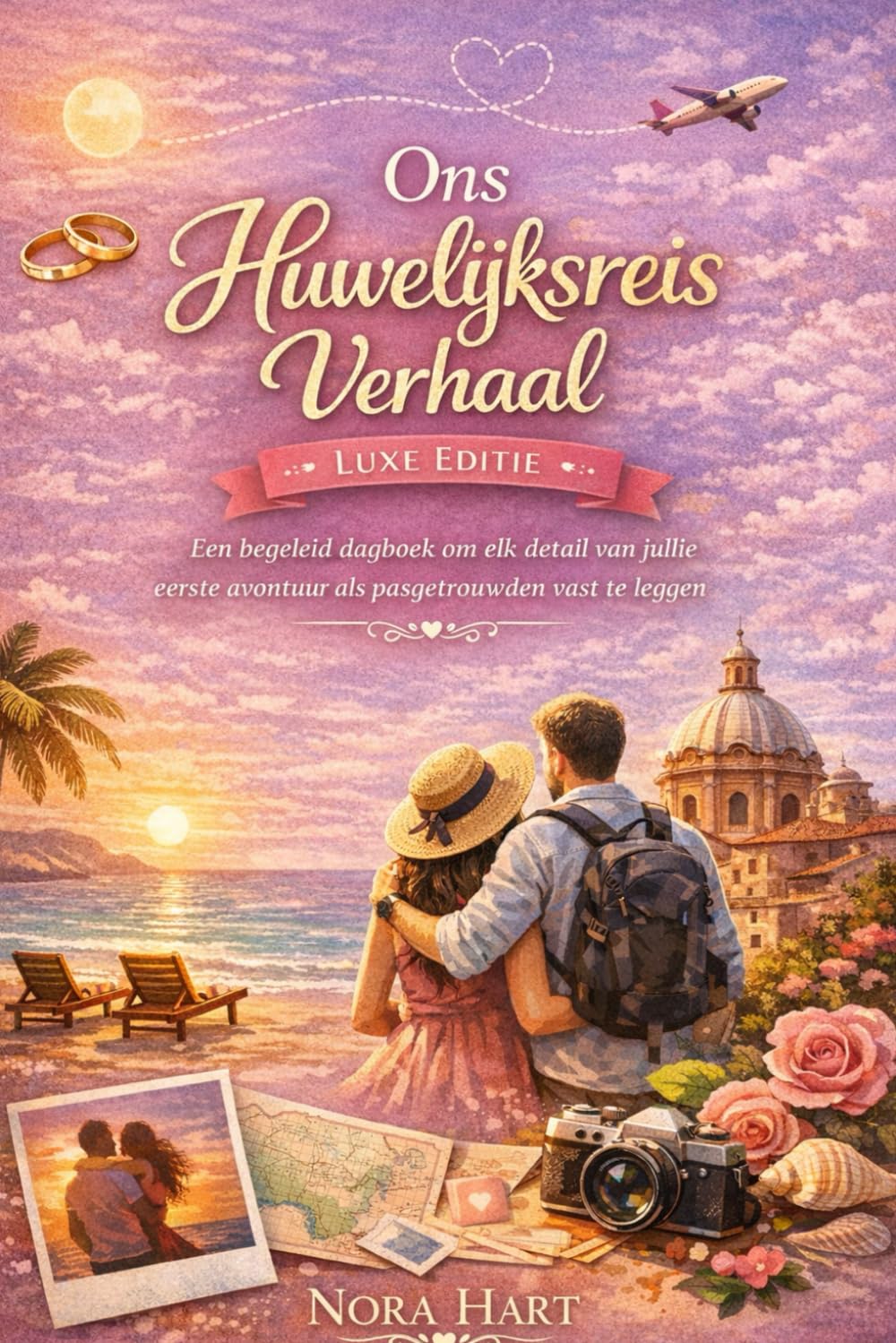 Ons Huwelijksreis Verhaal: Luxe Editie: Een begeleid dagboek om elk detail van jullie eerste avontuur als pasgetrouwden vast te leggen