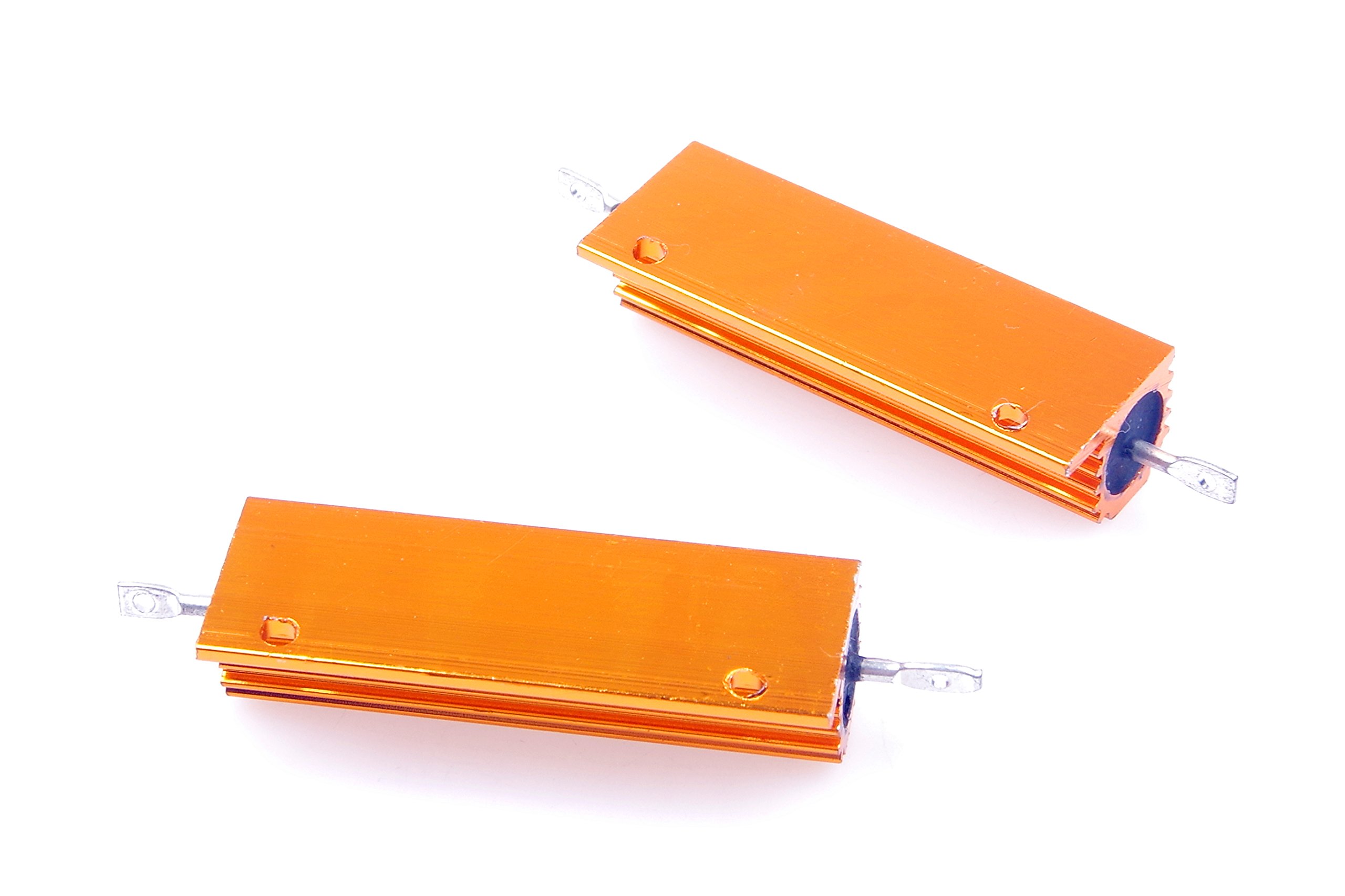 2 Resistencias De Carcasa De Aluminio 100w 0.5 Ohm Bobinadas | MercadoLivre