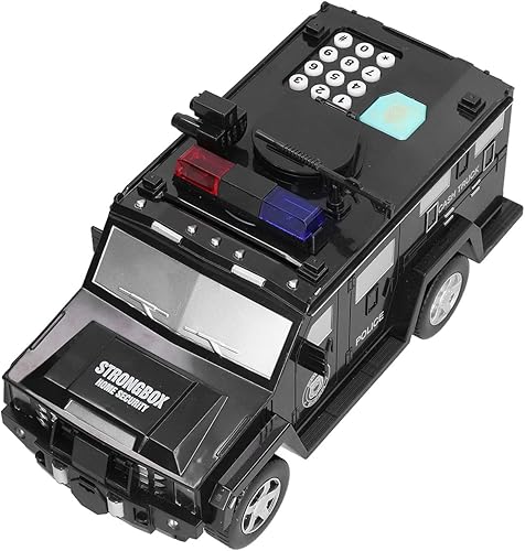 Miniatura 5 de Alcancías electrónicas, coche blindado, alcancía educativa, contraseña, caja de efectivo, juguete para niños, banco de dinero, rodillo automático de