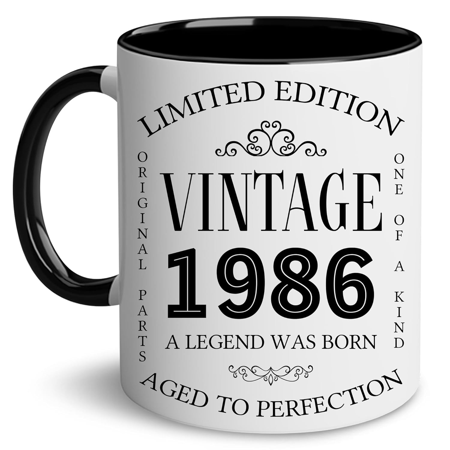 GLAKEUN 40th Birthday Gifts For Men and Women, 40th Birthday Gift Ideas, Ceramic 1985 Coffee Mugs, 40th Birthday Mugs, 40 Year Old Birthday Gifts for Mom Dad Friend Family Christmas Birthday Valentine