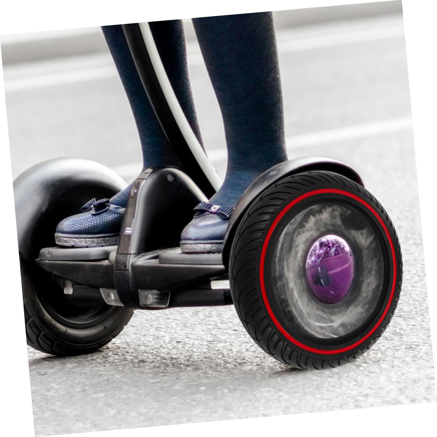 VICASKY Roue De Remplacement PU pour Scooter Électrique Pneu Accessoire Et Non Gonflable pour Pro