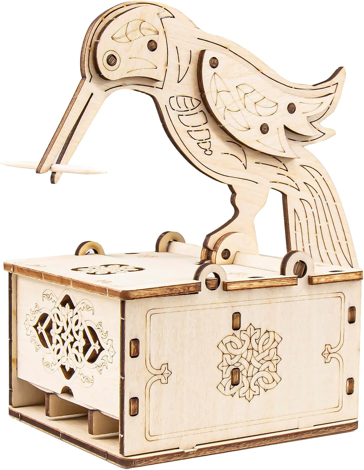 3D Wooden Puzzles for Adults,Wooden Toothpick for Child and Adult,Model Building Kit,Educational Brain Teaser,Unique Gift for Kids and Friends on Birthday and Christmas Day
