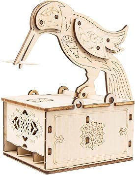 3D Wooden Puzzles for Adults,Wooden Toothpick for Child and Adult,Model Building Kit,Educational Brain Teaser,Unique Gift for Kids and Friends on Birthday and Christmas Day