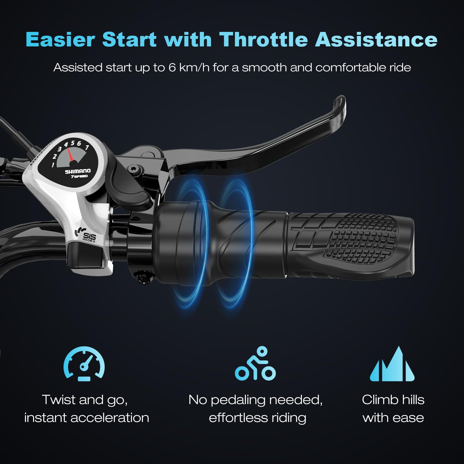 EVERCROSS Vélo Electrique pour Adultes, 16''/20" Vélo Electrique à Gros Pneus, 250W E Bike,Jusqu'à 25KM/H, 36V/48V Batterie Amovible, Vélo Tout-Terrain Electrique pour la Neige de Montagne