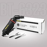 Vista 7 de BT 6323 - Amoladora neumática angular de 115 grados de 1/4 de pulgada, amoladora neumática de grado profesional con control de velocidad variable