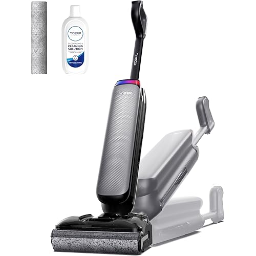 Tineco Wet Dry Vacuum Cleaner 22kPa Suction Floor Cleaner Mop, 50 Min Runtime, iLoop Smart Sensor, DualBlock Anti-Tangle Design, 185℉ Flashdry, Dual-Edge Cleaning, 180° Lay-Flat, Floor One S7 Artist