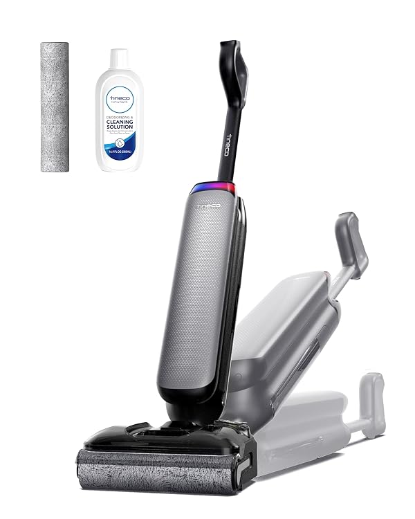 Tineco Wet Dry Vacuum Cleaner 22kPa Suction Floor Cleaner Mop, 50 Min Runtime, iLoop Smart Sensor, DualBlock Anti-Tangle Design, 185℉ Flashdry, Dual-Edge Cleaning, 180° Lay-Flat, Floor One S7 Artist by Tineco - Used condition - US$412.92