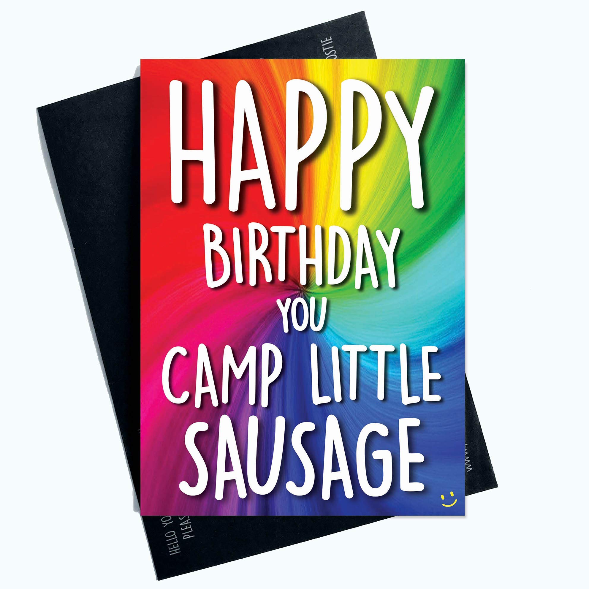 Funny Happy Birthday Greeting Cards Camp Little Sausage Gay Card Homo Joke PC948