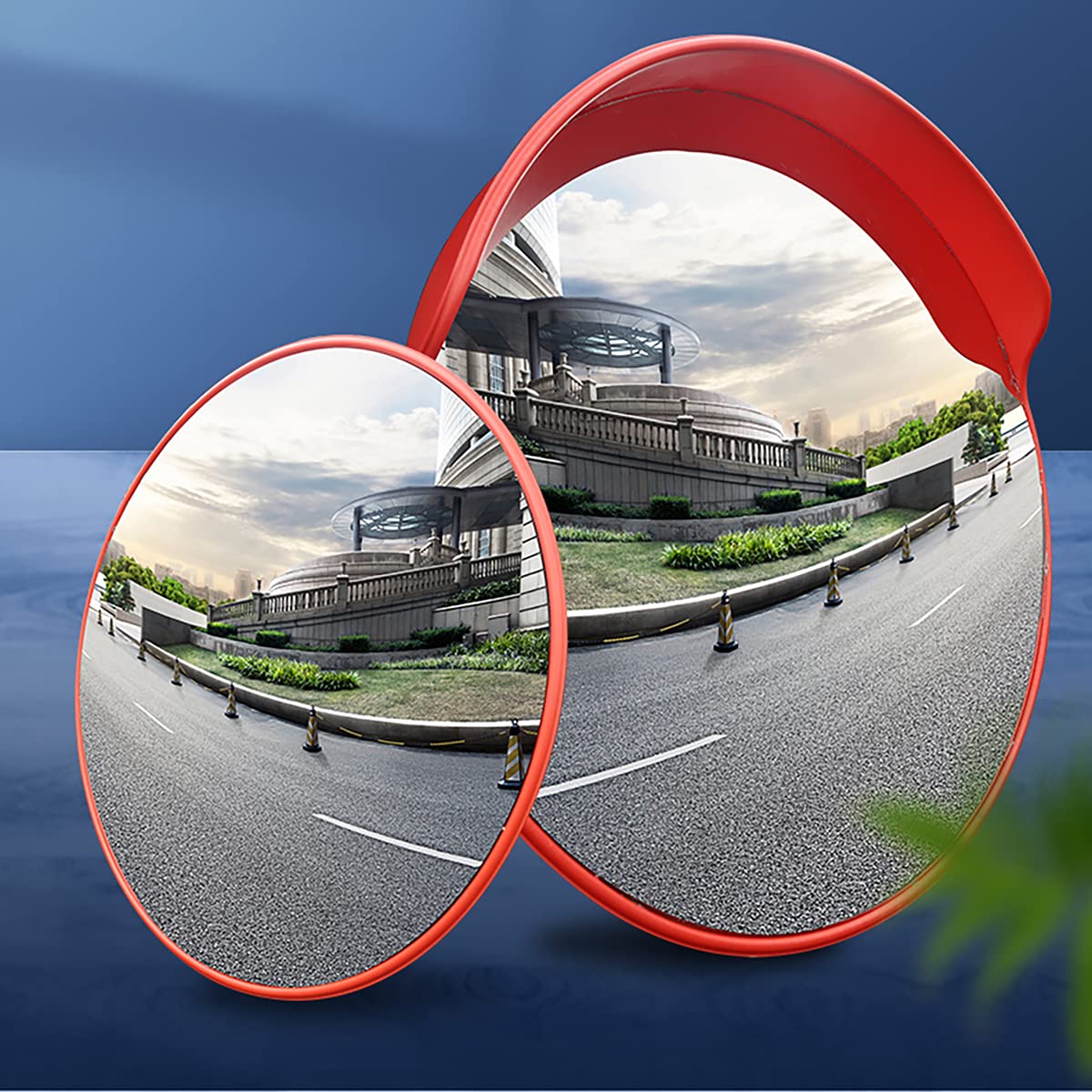 Stradale Specchio Traffico Infrangibile 45cm, Sicurezza Stradale Gira Specchio Grandangolare, Monitoraggio Strada Dell'ospedale Dell'ospedale,Outdoor