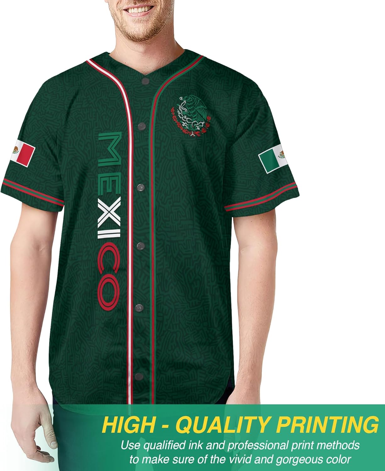 CHIARA CONTI11 Mexico Jersey Baseball, Mexico Jersey Men, Mexican Baseball Jerseys for Men