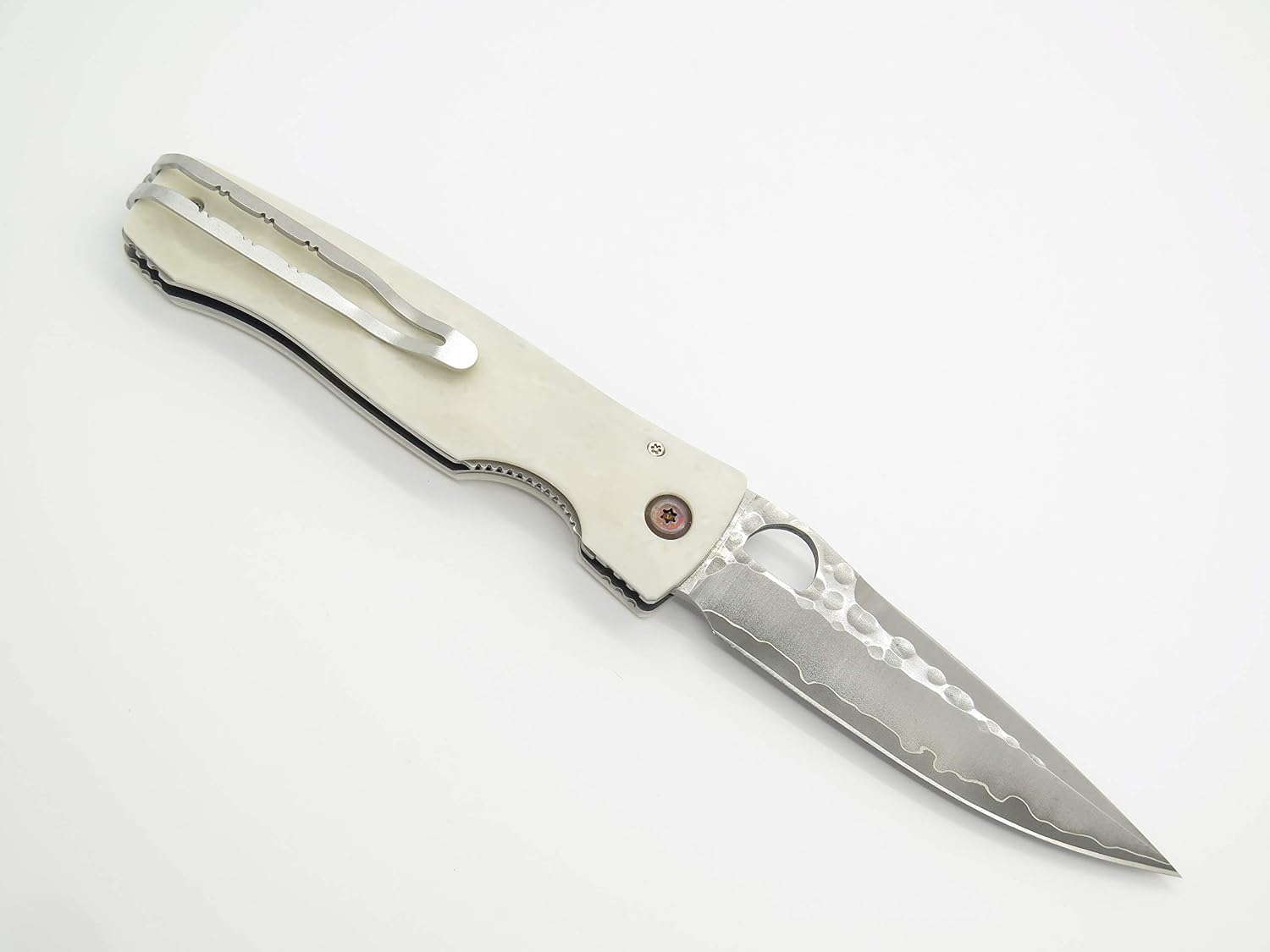 Mcusta Seki Japan Tactility Elite MC-126G White Corian SPG2 San Mai Folding Knife