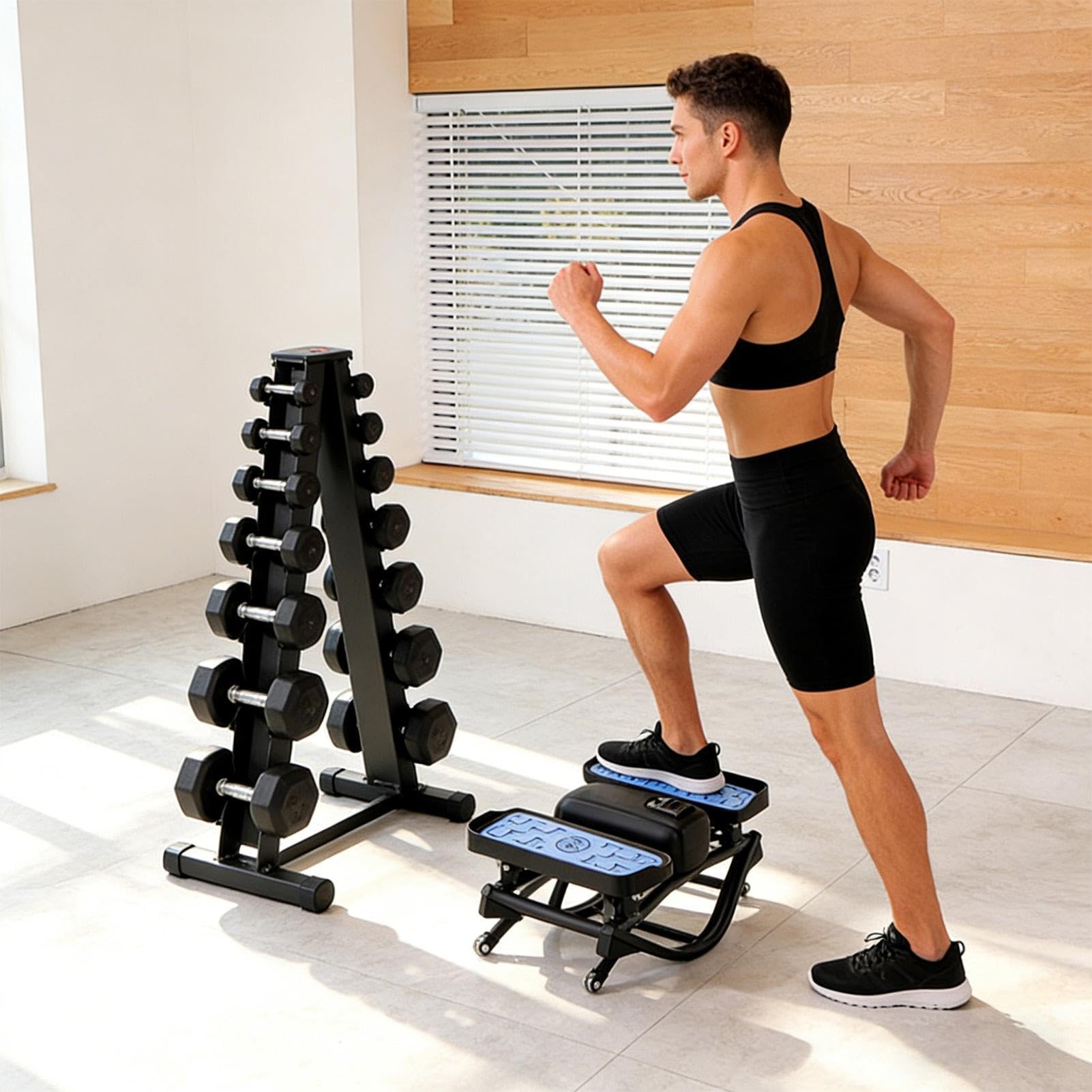 Rock Stepper Equipo de Ejercicio para Entrenamiento de Piernas, Glúteos y