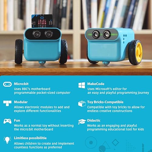 Miniatura 6 de ELECFREAKS - Kit de inicio de sensor de código de imagen interactivo microbit para microbit Nezha Kit y TPbot Car, kit de sensores de la serie