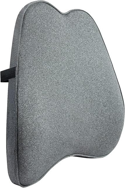 Amazon Basics Memory Foam Lumbar Support Pillow - Gray