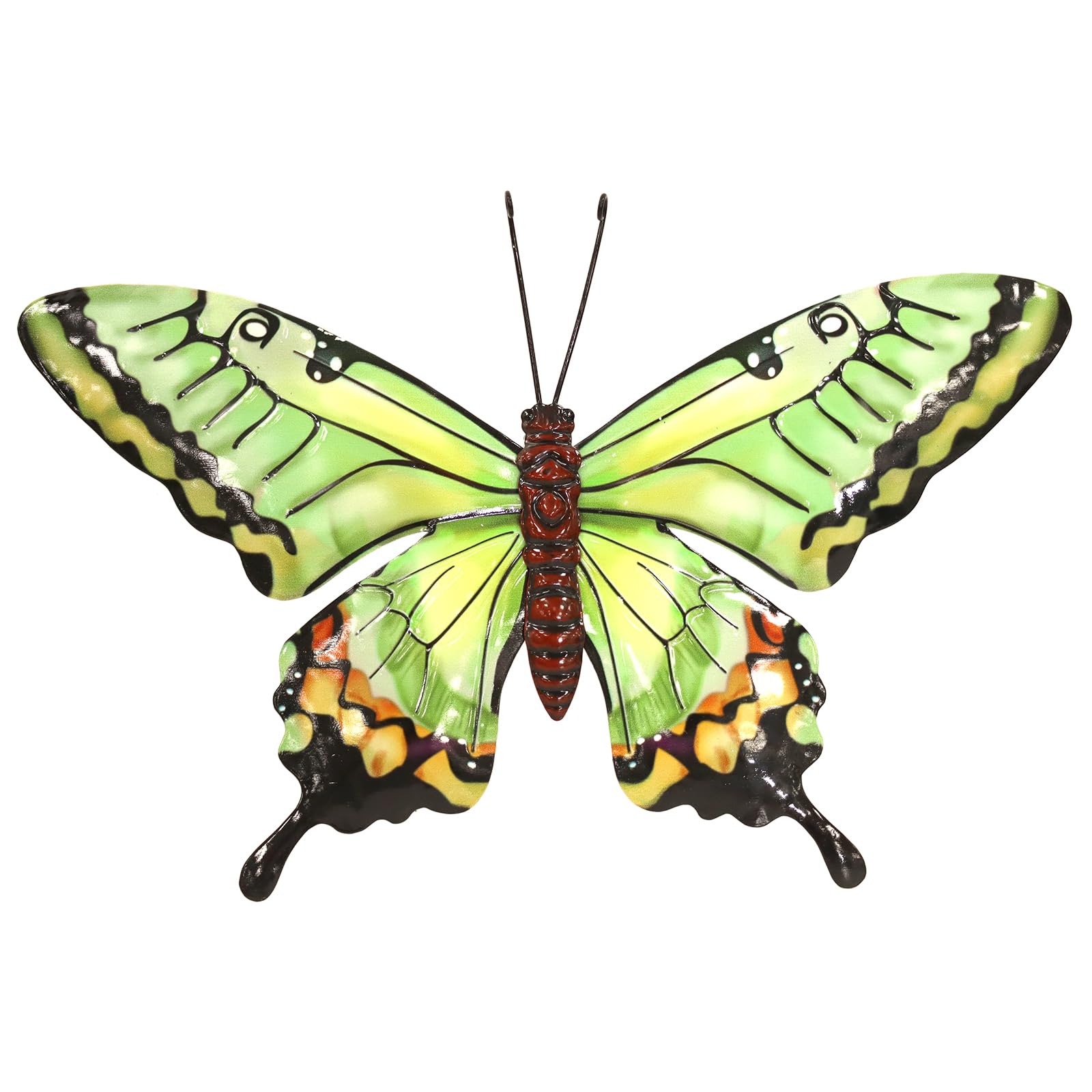 Primus Medium Metal Green Butterfly Wall Art