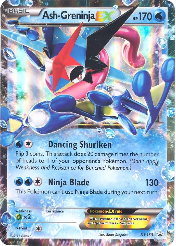 Pokemon - ASH-GRENINJA EX (XY133) - XY Black Star Promos - Holo