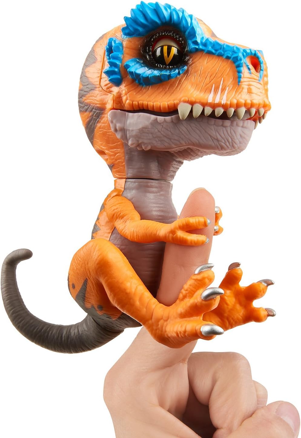 Untamed T-Rex by Fingerlings – Scratch (Orange) - Interactive Collectible Dinosaur - By WowWee