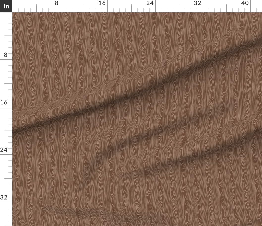 Spoonflower Fabric - Brown Forest Bark Woodgrain Printed on Petal Cotton Fabric by The Yard - Sewing Quilting Apparel Crafts Decor
