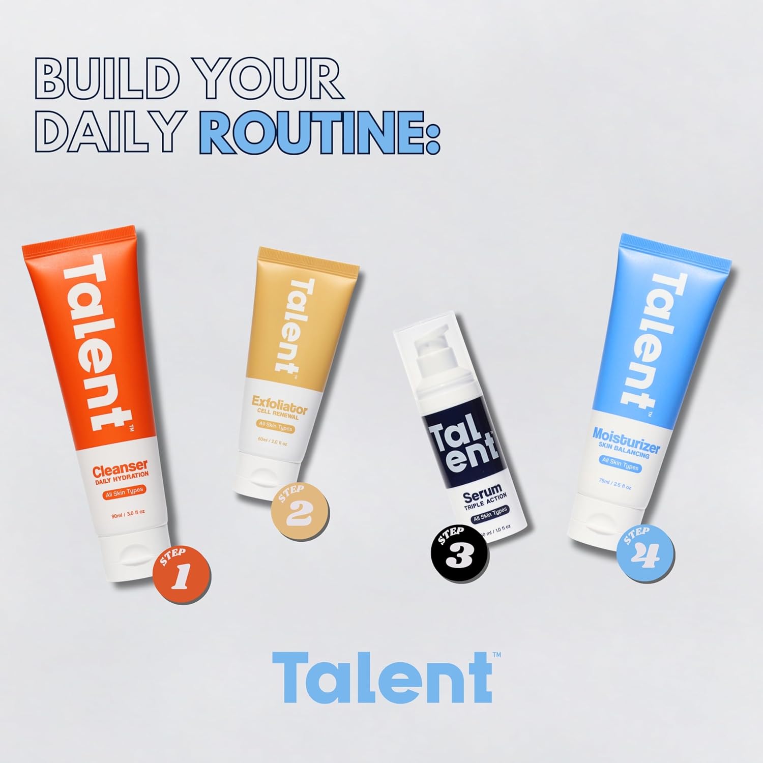 Talent Men's Skin Balancing Moisturizer – Korean Skincare, EWG Verified, Fragrance-Free, Lightweight 2% Niacinamide Face Lotion, Cruelty-Free – 2.5 fl oz