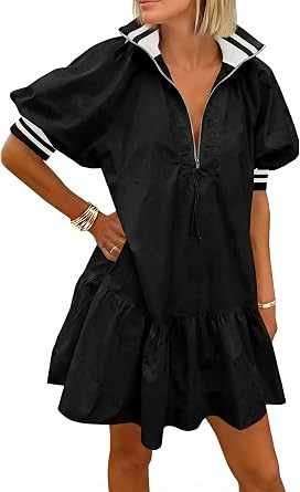 Wenrine Womens Suede Overall Dress Fall Button Pinafore Jumper Mini Dresses