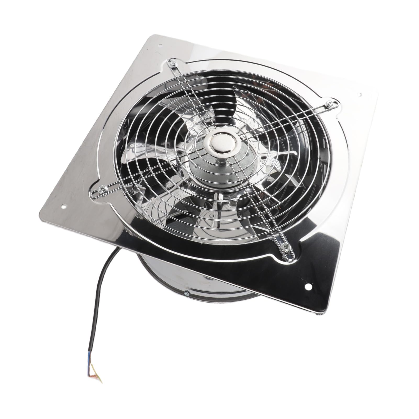 Yosoo Health Gear Aspiratore da Bagno a Parete 220V 100W Aspiratore da Bagno da 9,8 Pollici in Acciaio Inossidabile 410 1450m3 H Motore con Doppio Cuscinetto a Sfera per Garage Magazzino
