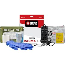 TacMed Solutions Stop the Bleed Kit Advanced Bleeding Control Plastic Pouch, Easy-to-Use Hemorrhage Control Kit, Emergency First Aid with Tourniquet and Emergency Hemostatic Bandage