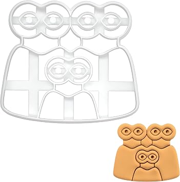 BAKERLOGY Eye Idol Family Cookie Cutter - Detailed Biscuit Cutter Design for Baking and Crafts, ideal on fondant, dough, clay