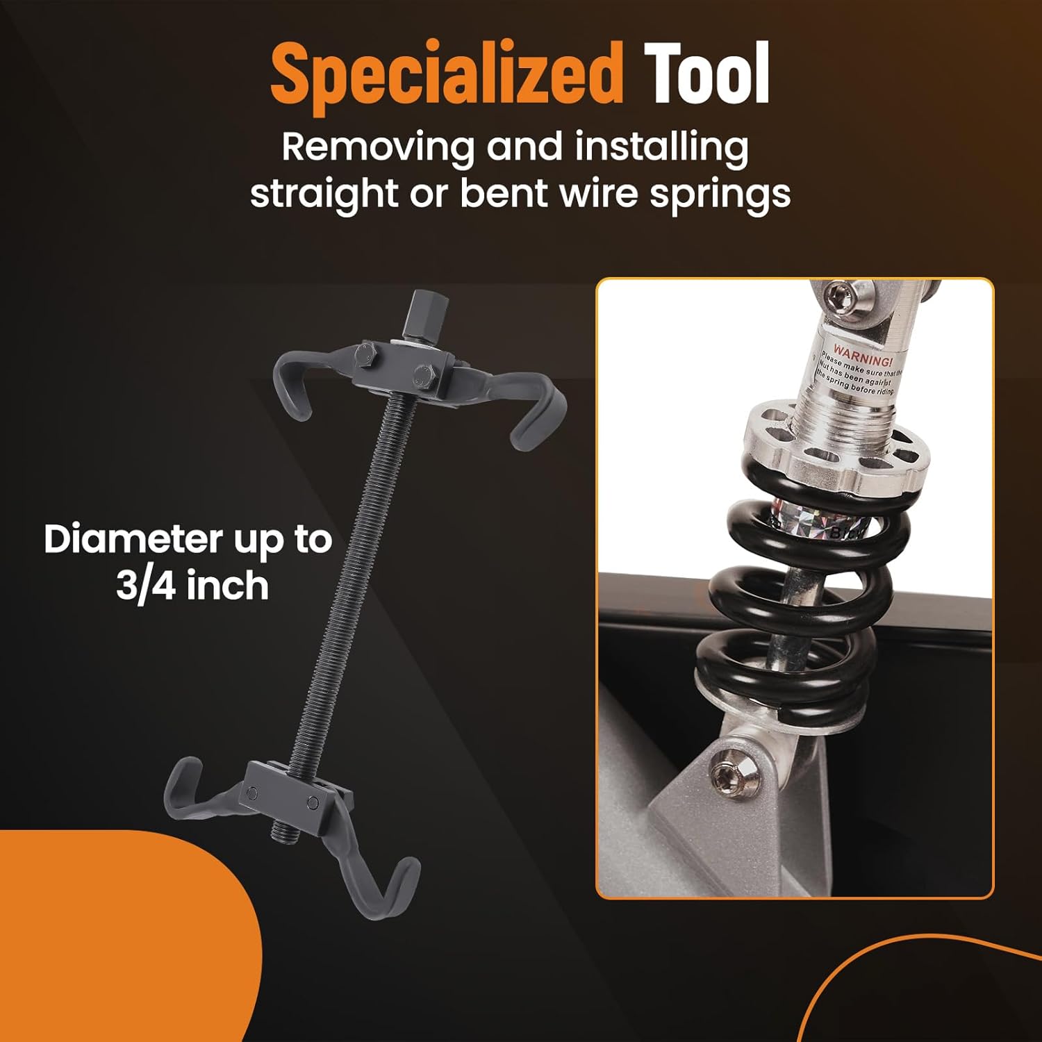 maXpeedingrods Coil Spring Compressor Tool Kit, Suspension Strut Remover Installer Tool Kit for Compress Remove and Install Vehicle Strut and Coil Springs
