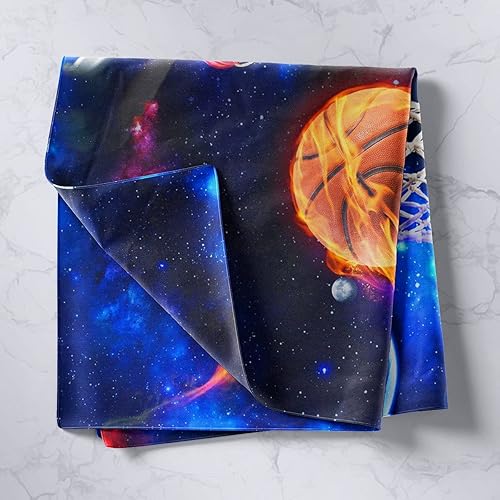 Miniatura 2 de Castle Fairy Tapiz de baloncesto con aro de baloncesto para habitación, galaxia, planeta, decoración de pared, arte, espacio exterior, decoración