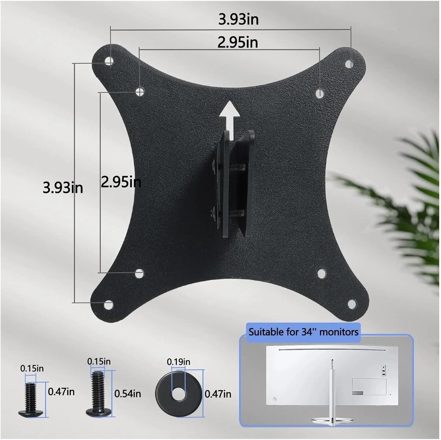 34-Inch Curved Monitor Wall Mount Adapter Compatible with CF791 CJ791 LC34J791WTR LC34J791WTUXEN LC34J791WTXNZA TV Accessories Black Bracket for Enhanced Viewing Experien