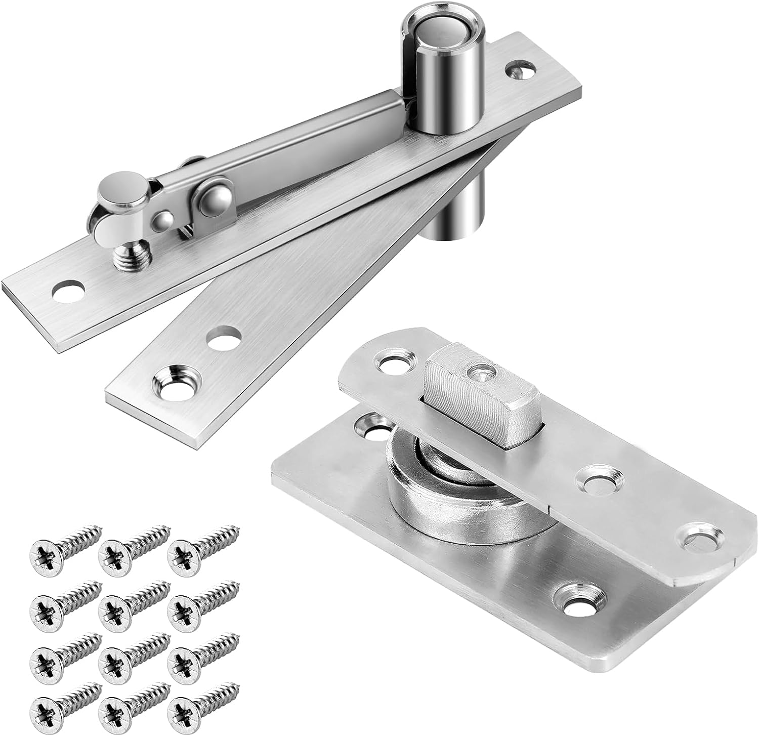 330 LBS Pivot Hinge for Large & Heavy Wood Doors – HBL’ Invisible Pivot Door Hardware for Bookshelves, Built-in Ball Bearings for Smooth & Quiet Operation.