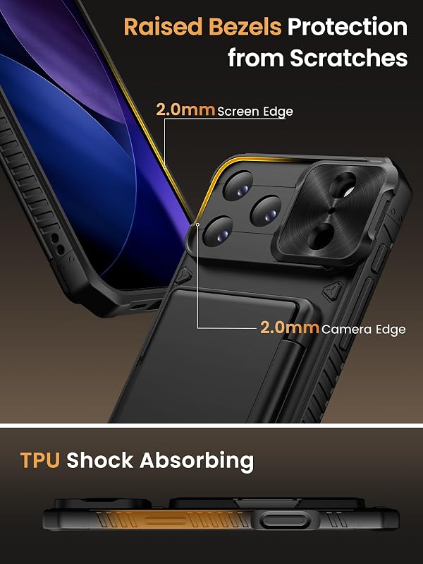 Vihibii for iPhone 17 Pro Max Case with 2X Privacy Screen Protector, Black by Vihibii - Used condition - Image 7