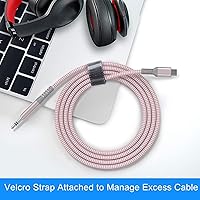 Vista 19 de Cable auxiliar USB C (paquete de 2), tipo C macho a adaptador de 3.5mm