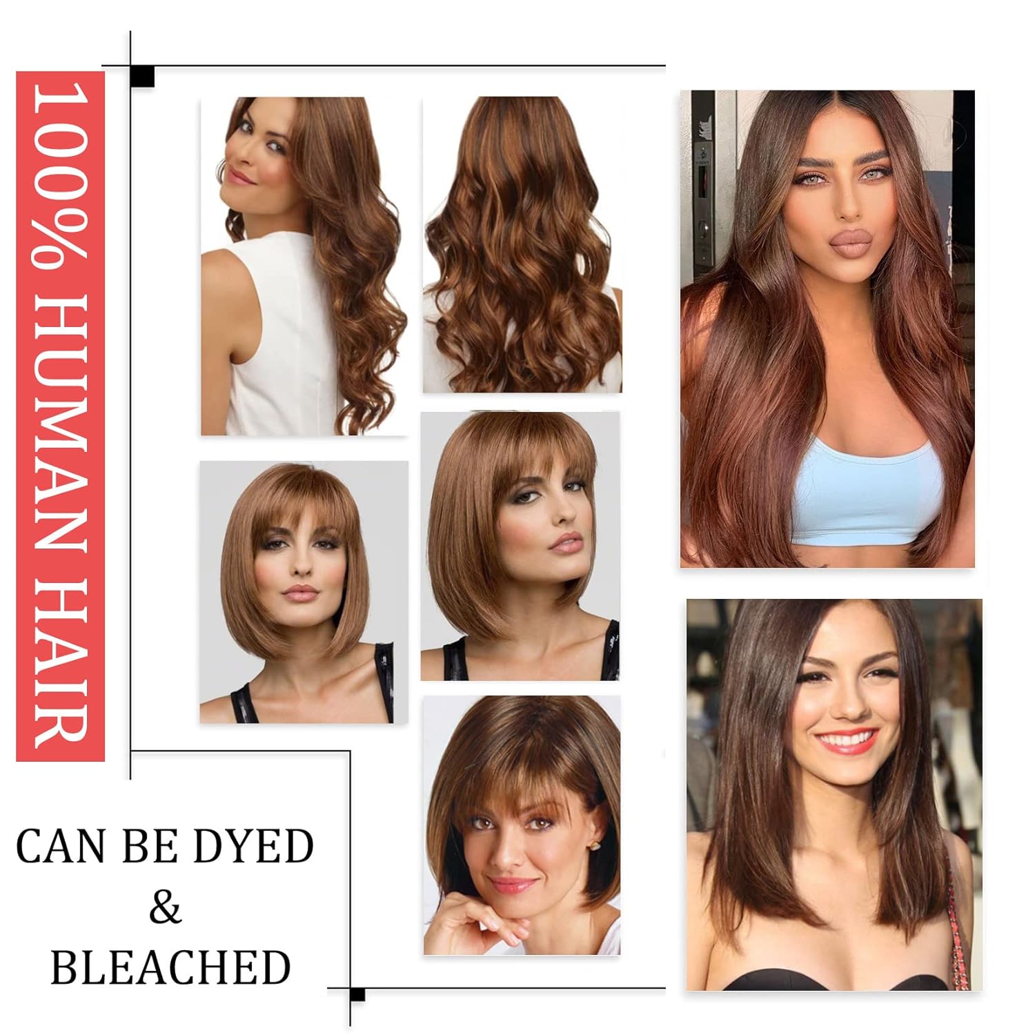 6D-1 Hair Extensions Human Hair Bundles, First Generation 6D Hair Extension, No Trace Seamless Real Human Hair Wigs for 6D1 Hair Extensions Tool, 10 Strands/Row, 40G