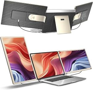Laptop Screen Extender - 15.6" Laptop Dual Screen Extender Monitor - Travel Monitor with Speakers USB-C,FHD 1080P IPS Dual Display Extension,Compatible with Windows Chome Linux Android | 15.6"