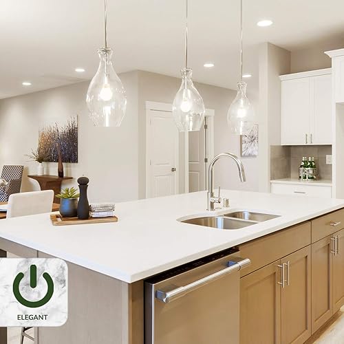 Miniatura 6 de KOR Bombillas LED  Paquete de 6 bombillas blancas frías de 4000 K  Base E26, tamaño A19, 15 W (equivalente incandescente de 100 W)  Bombillas de