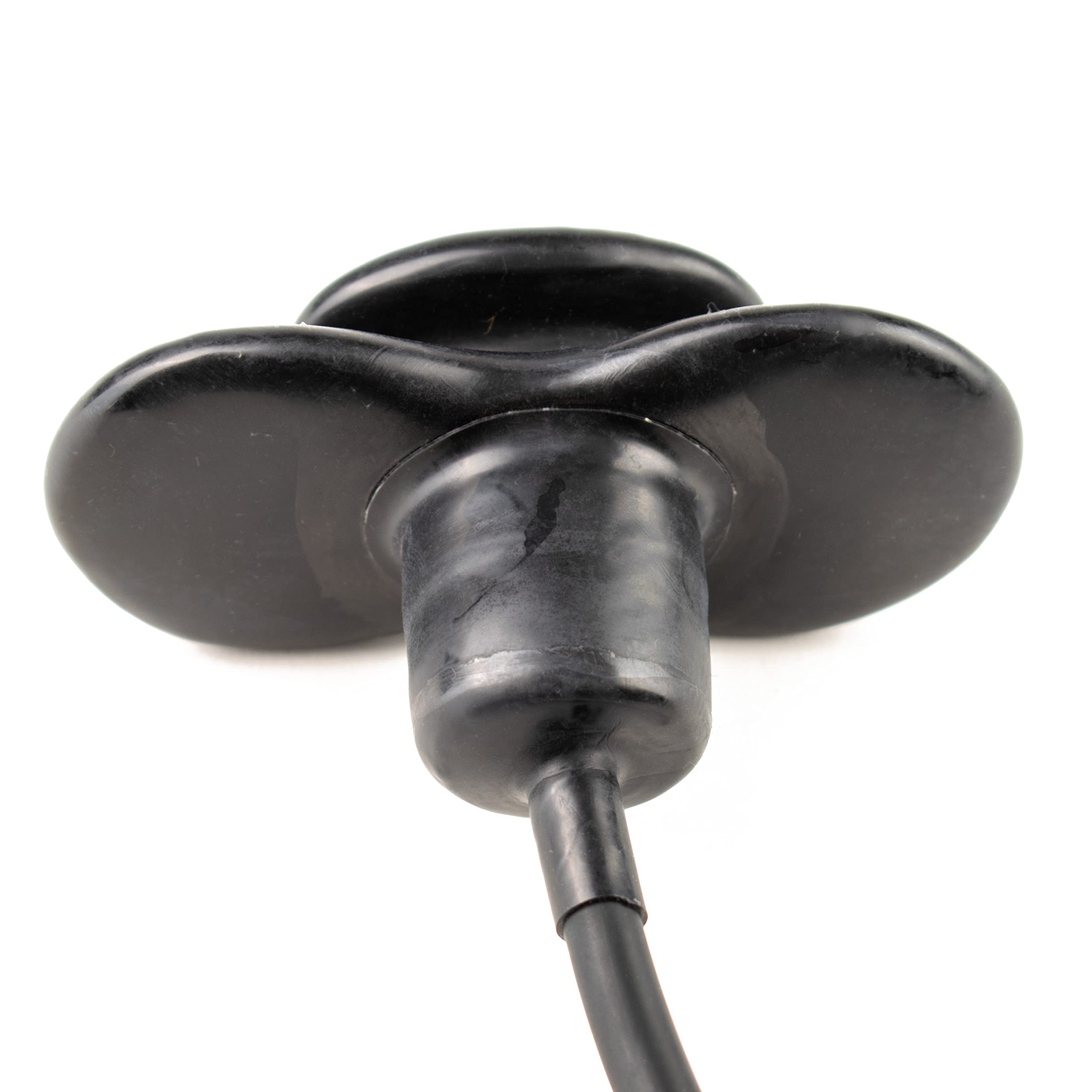Rubberfashion Latex Knebel - Mundknebel aufblasbar - Gag Butterfly für Damen und Herren schwarz Einheitsgröße