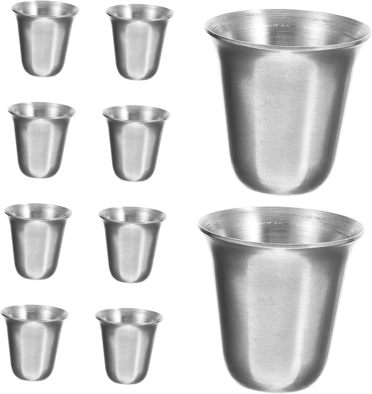 SECFOU 40 pcs Stackable Stainless Steel Communion Cups for Church Portable Religious Mugs Multi Function Communion Vessels for Gatherings and Events