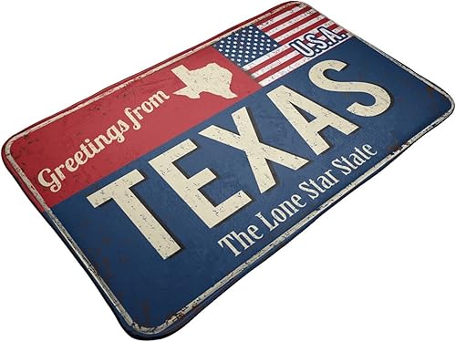 Miniatura 3 de Tapete de baño de franela antideslizante y suave con mapa de bandera del estado de Estados Unidos, color rojo y azul, decoración del hogar para