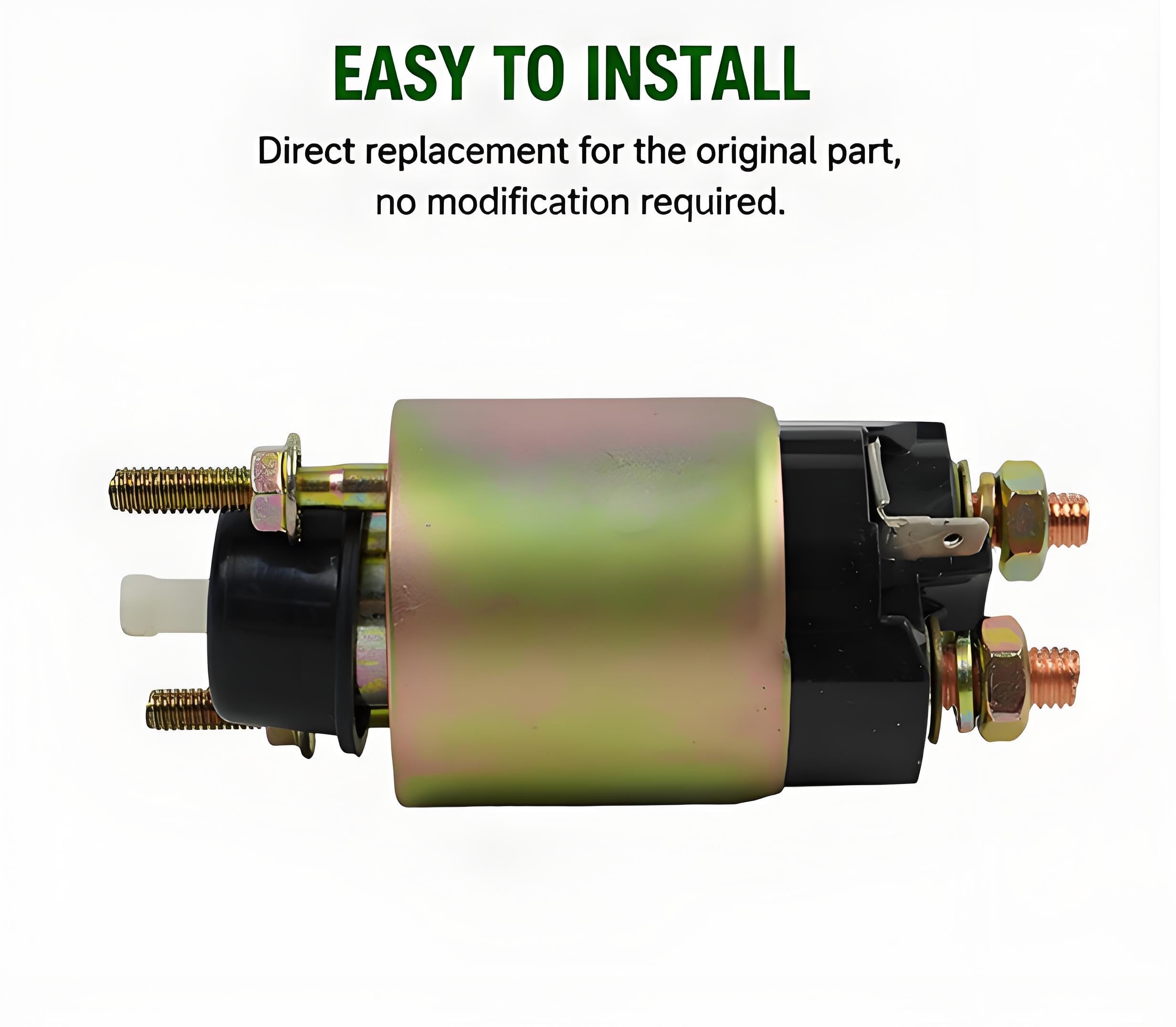 Solenoide de arranque AM102577 SS1680 28150-10020 28150-10021 28150-11710 245-52050 compatible con cortacésped Toyota John Deere Kawasaki Kohler